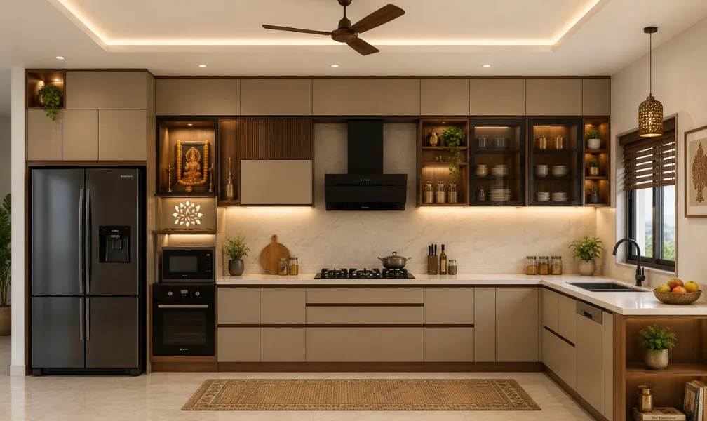 L shaped vs U shaped modular kitchen comparison