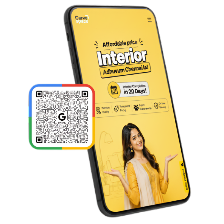 CarveSpace Google Business QR Code — scan to view our Google page
