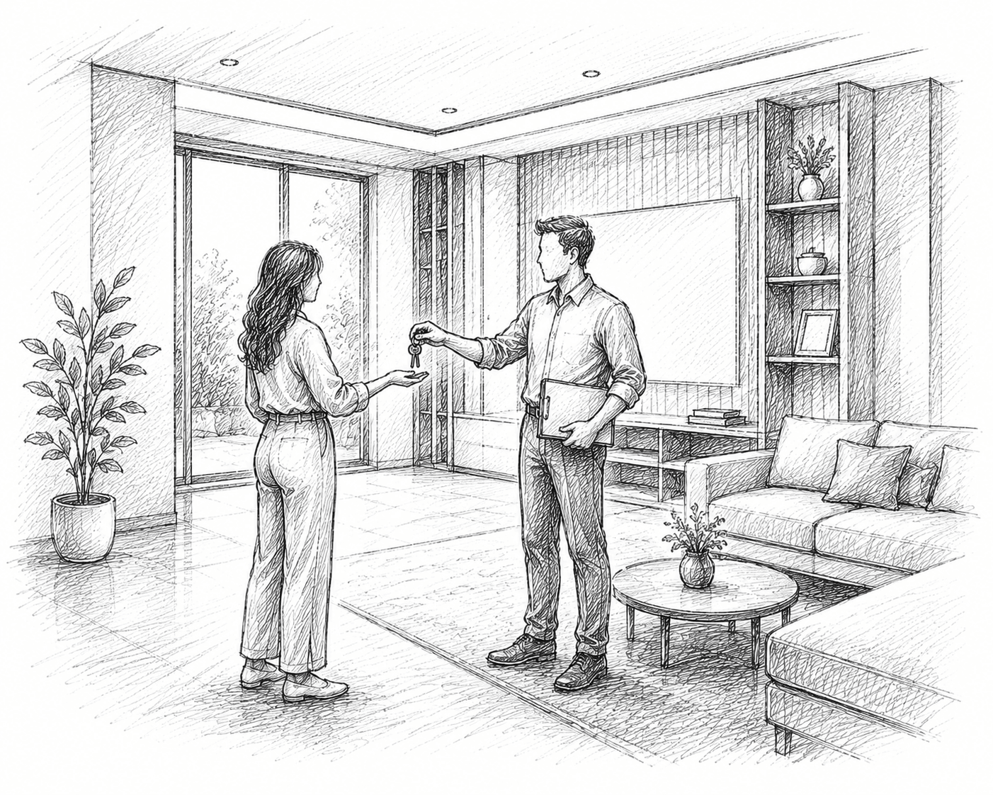 Handover — handing over the keys to the completed space