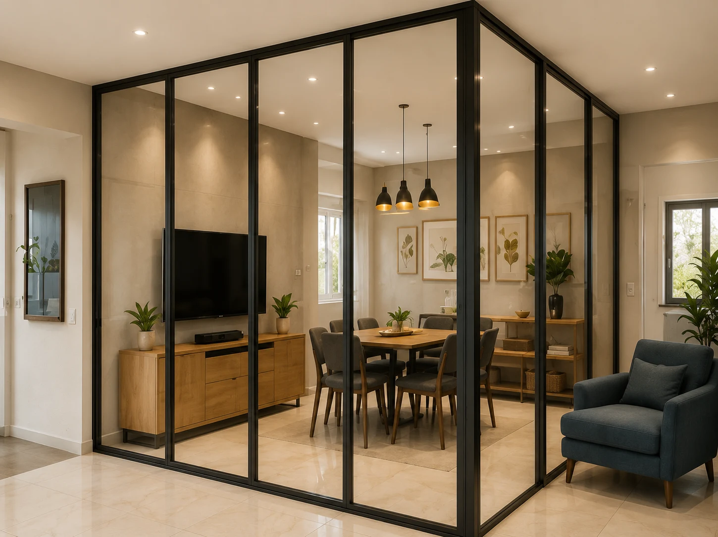Glass Partition