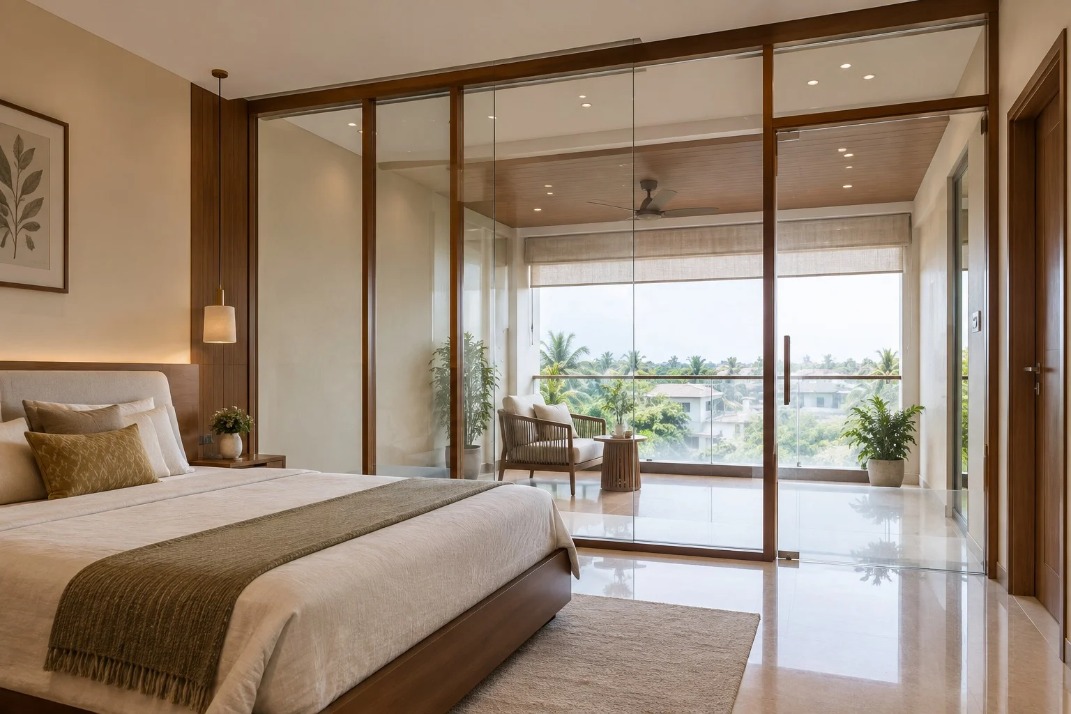 Semi-Framed Glass Partitions