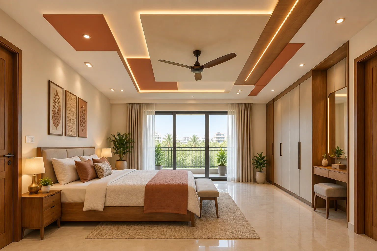 Single-Layered Geometric False Ceiling