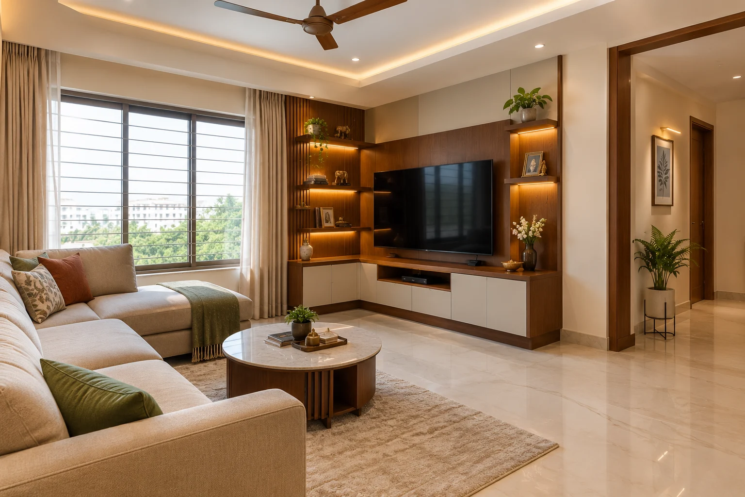 Corner TV Unit