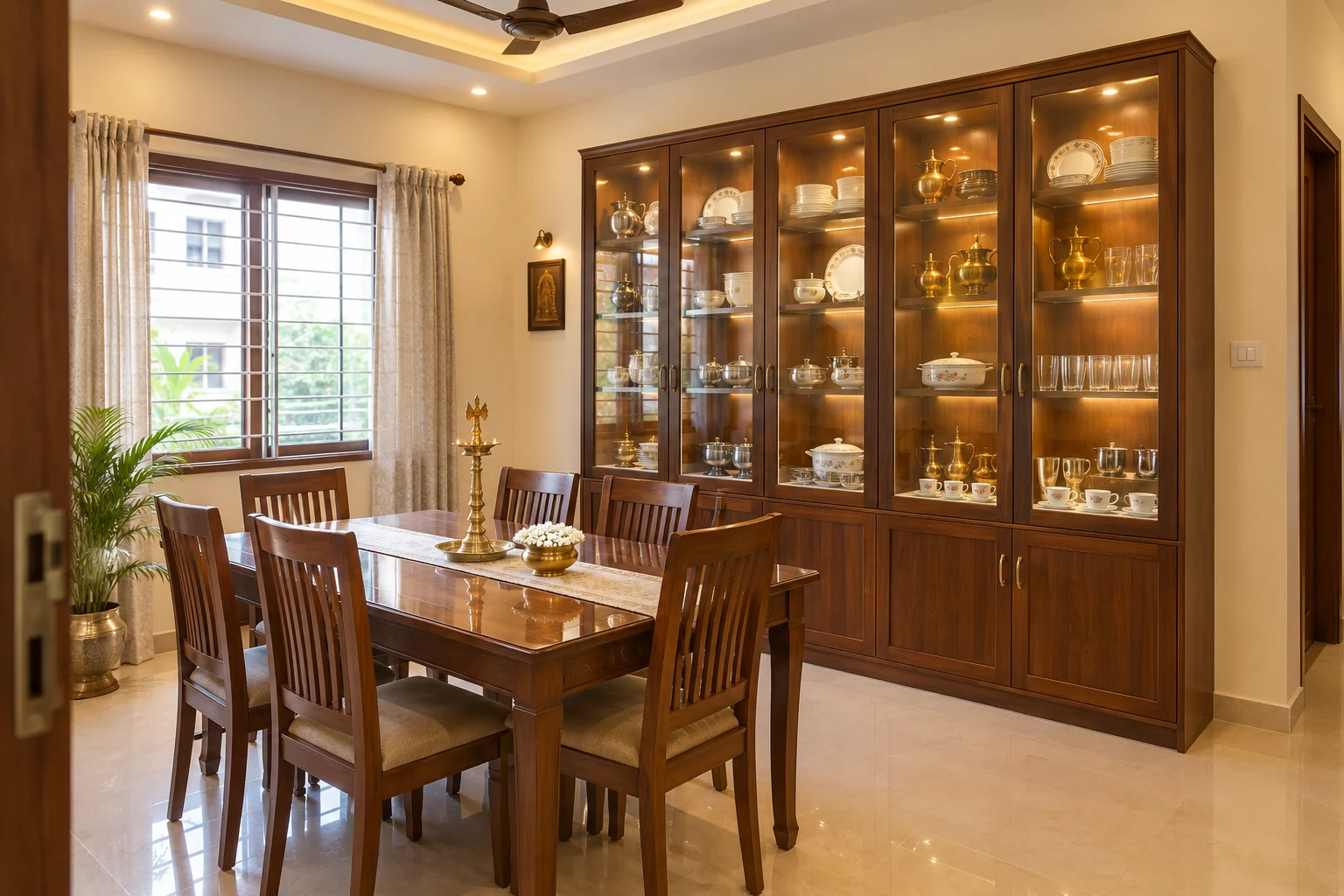 Glass Crockery Unit