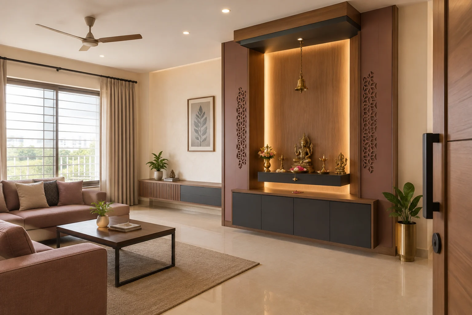 Modern Pooja Unit