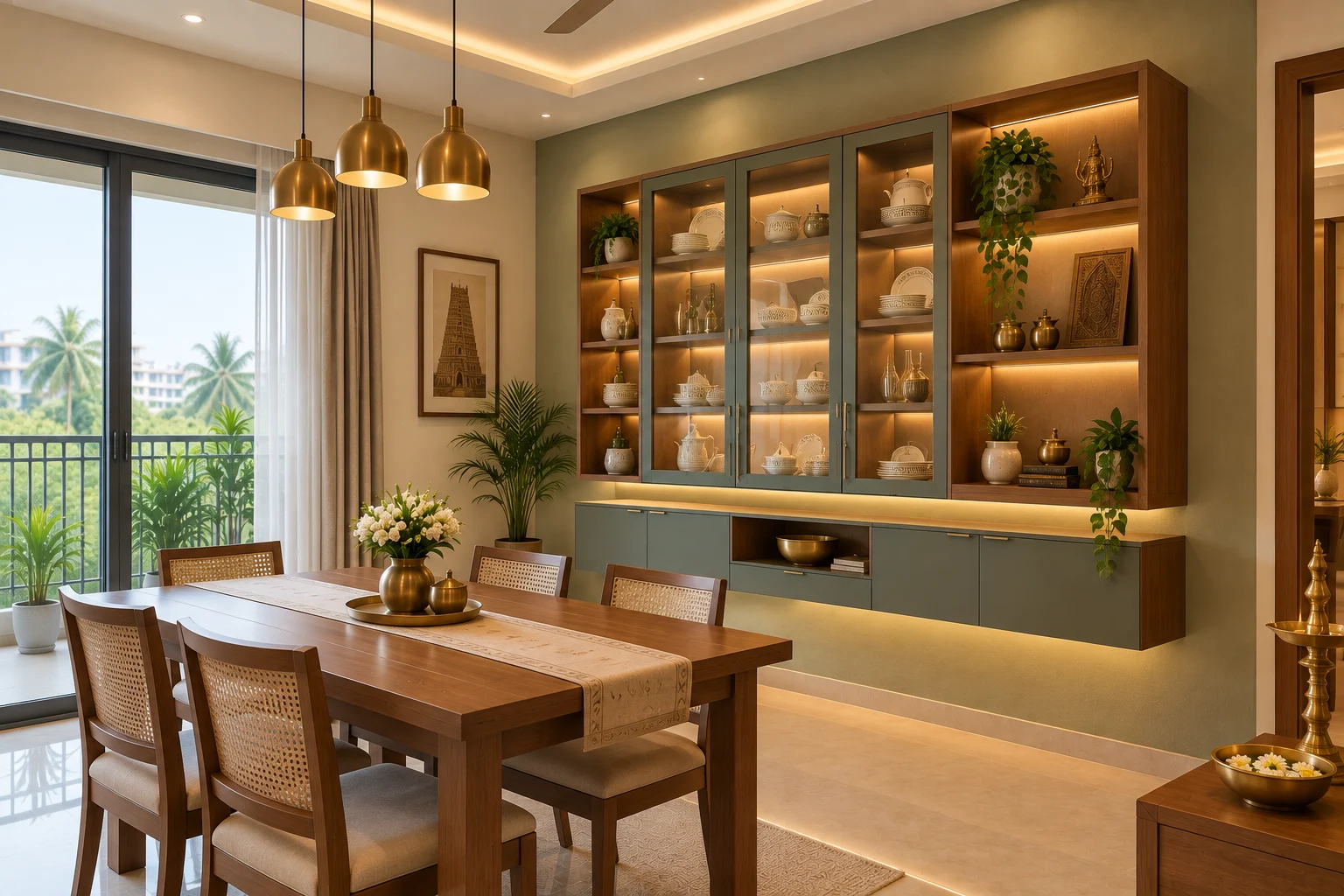 Wall-Mounted Crockery Unit