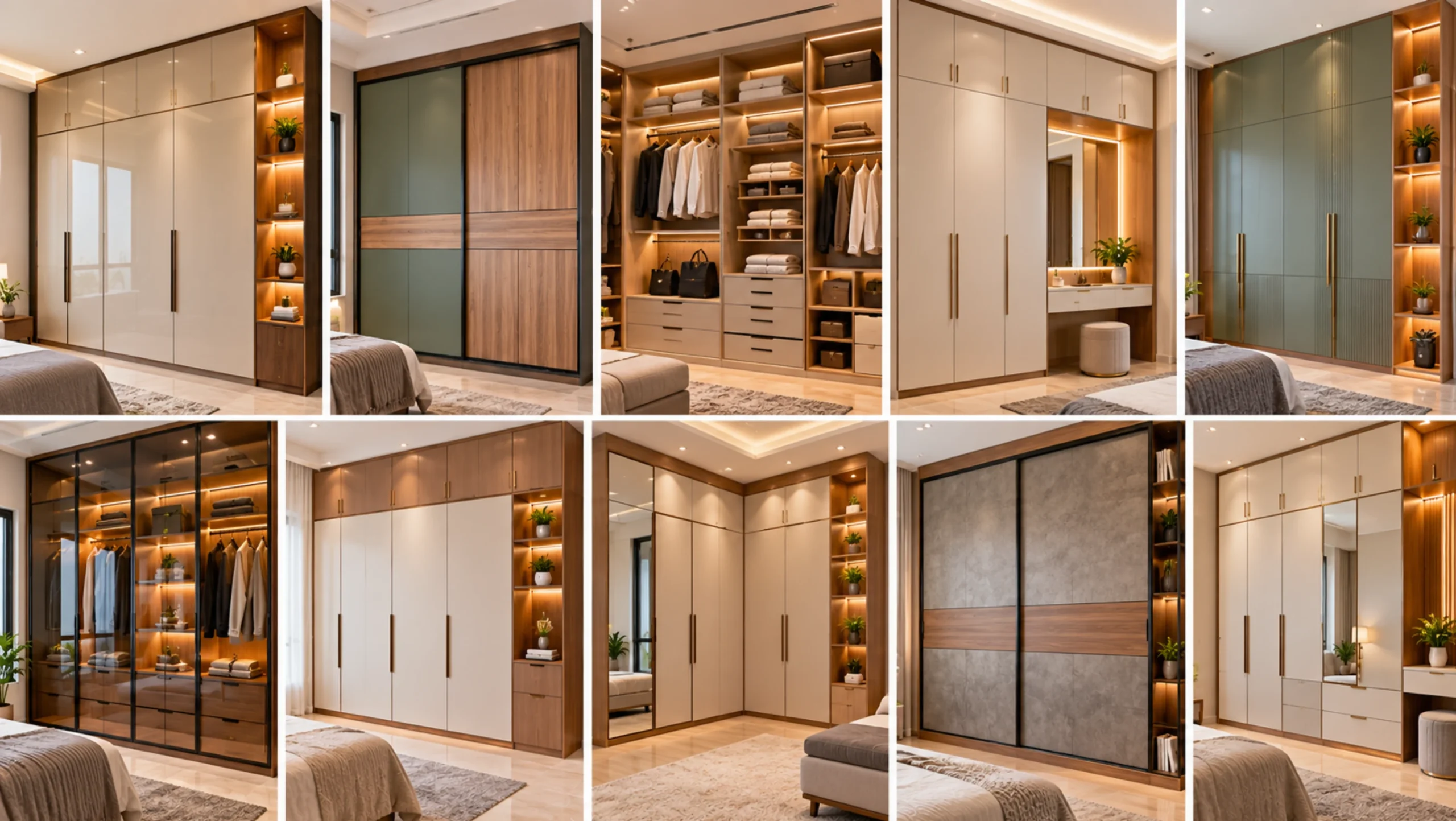 Wardrobe interior layout ideas that add storage